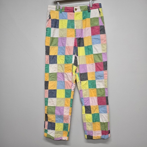 Orvis Other - Orvis Patchwork Pants Mens 34 Multi Color Cotton Straight Leg Preppy Coastal